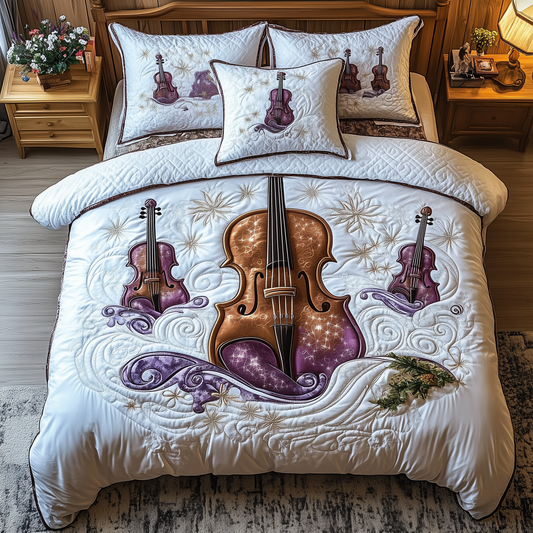 Festive String 3-Piece Quilted Bedding Set GFTOTL1453