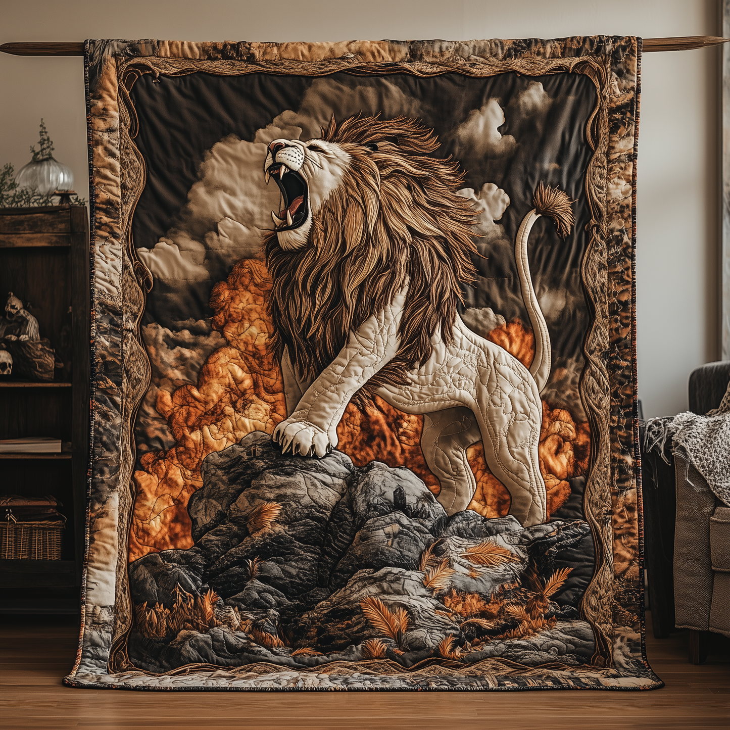 King of the Jungle Quilted Blanket GFTOTL1924