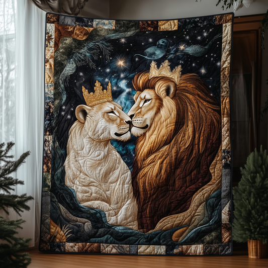 Majestic Lions Bond Quilted Blanket GFTOTL1932