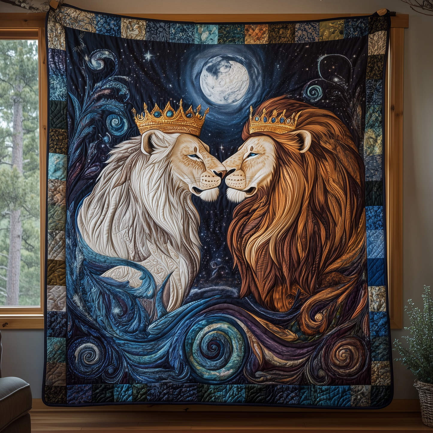 Majestic Lions Bond Quilted Blanket GFTOTL1934