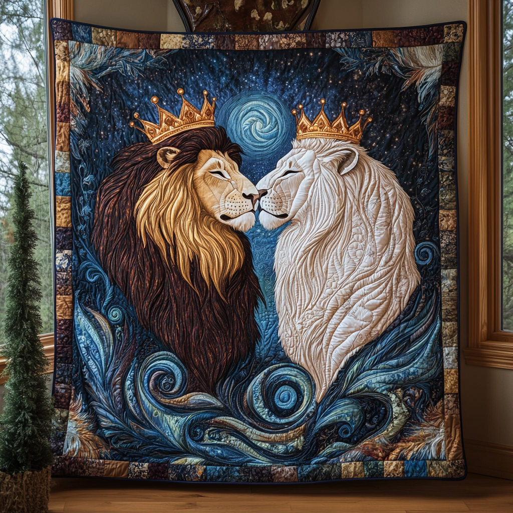 Majestic Lions Bond Quilted Blanket GFTOTL1937