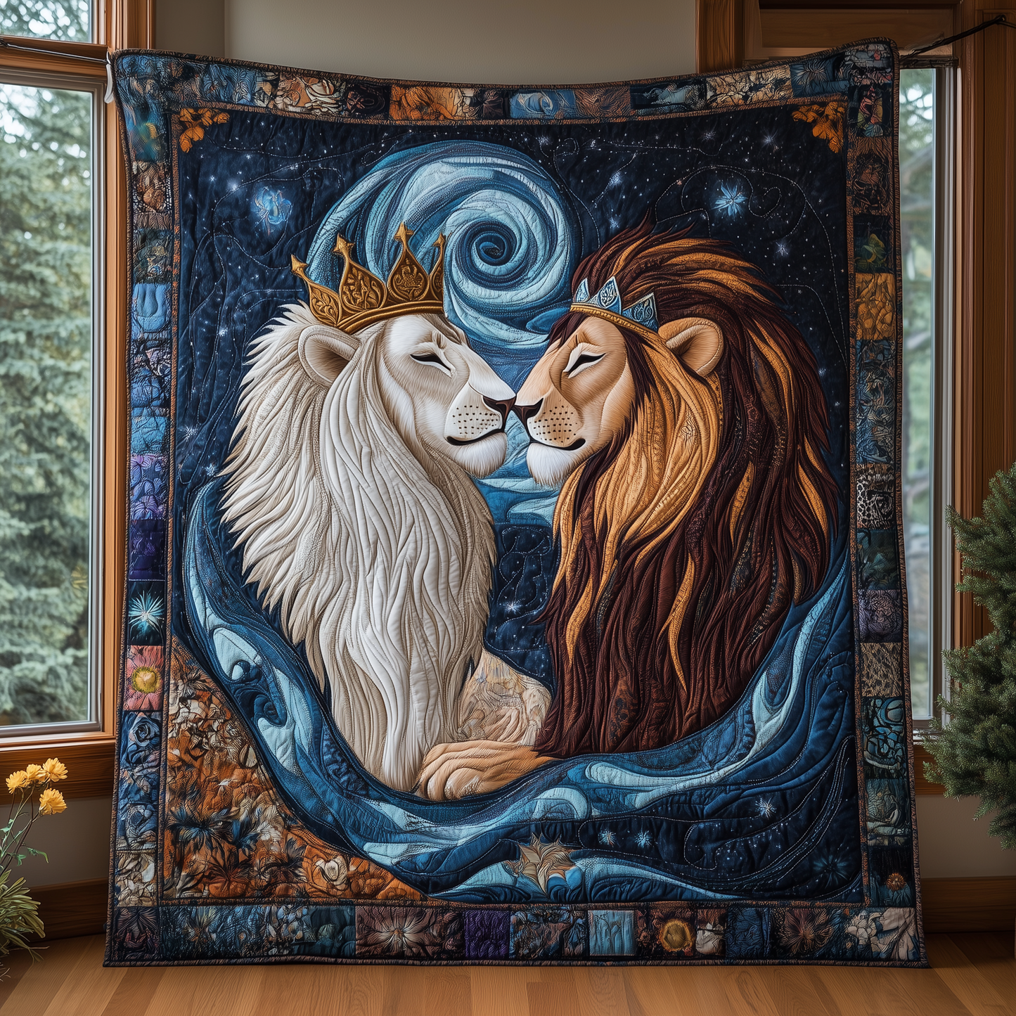 Majestic Lions Bond Quilted Blanket GFTOTL1939