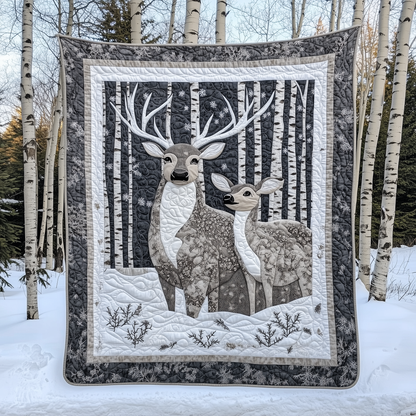 Winter Deer Quilted Blanket GFTOTL1941