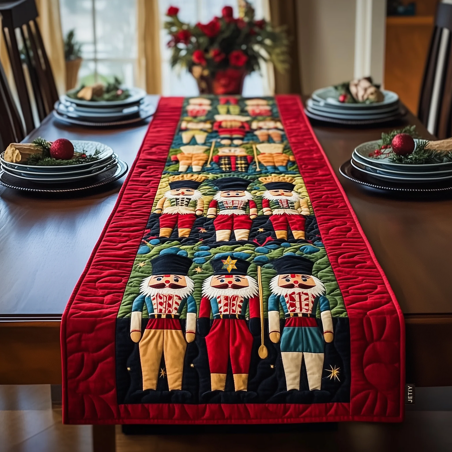 Christmas Nutcracker Quilted Table Runner GFTOTL972