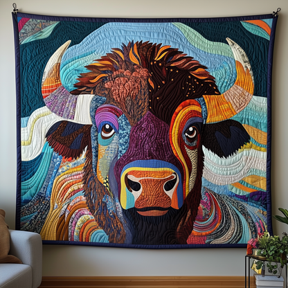 Vibrant Bison Embrace Quilted Blanket GFTOTP2231