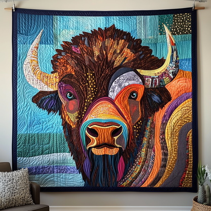 Vibrant Bison Embrace Quilted Blanket GFTOTP2232