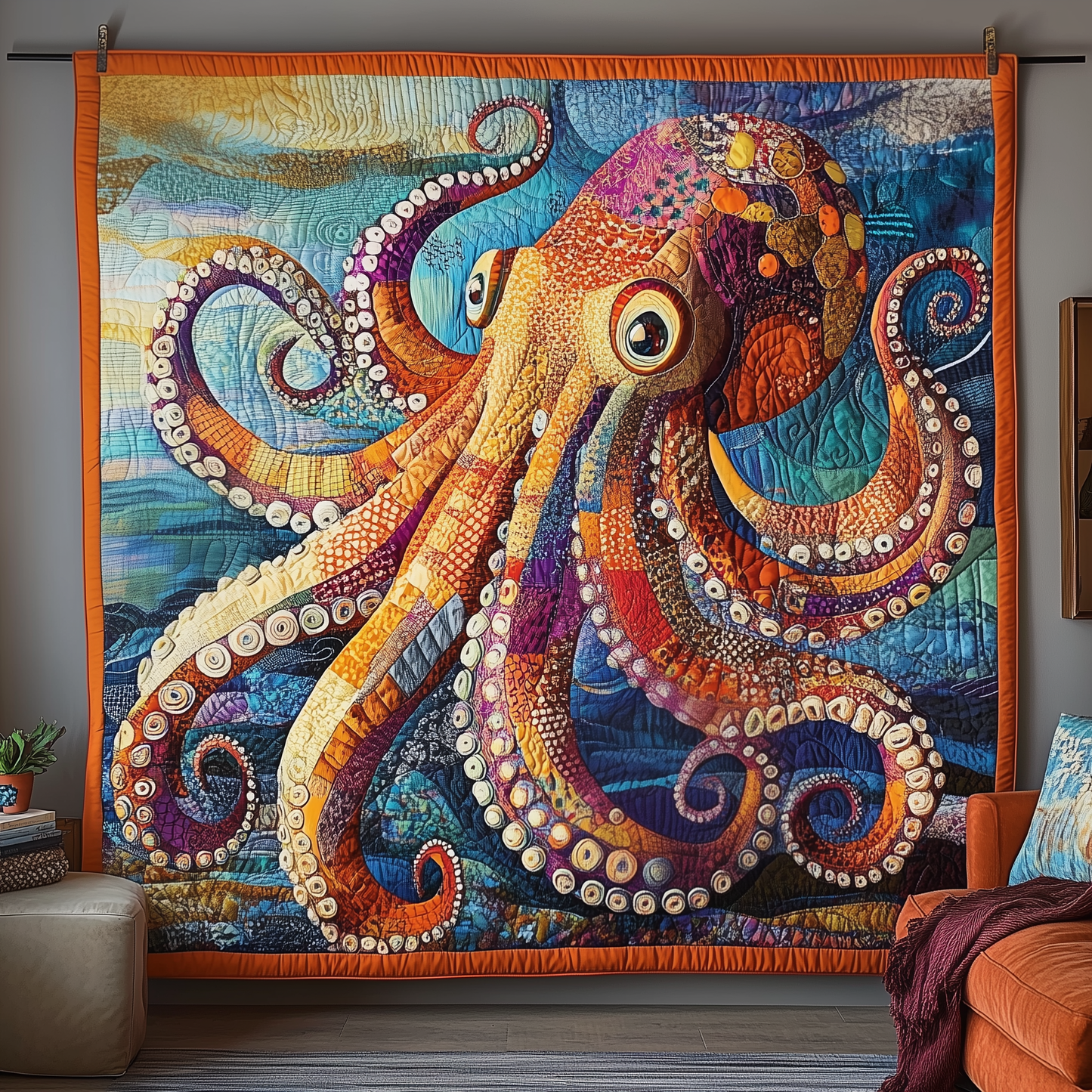 Giant Octopus Quilted Blanket GFTOTP2251