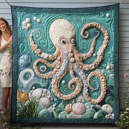 Giant Octopus Quilted Blanket GFTOTP2256