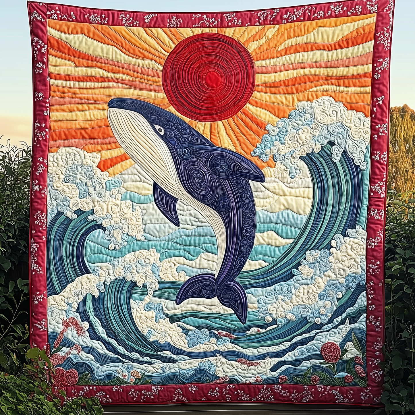 Whale Serenity Quilted Blanket GFTOTP2265