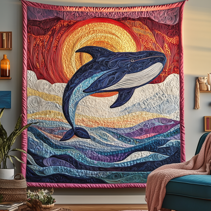 Whale Serenity Quilted Blanket GFTOTP2269