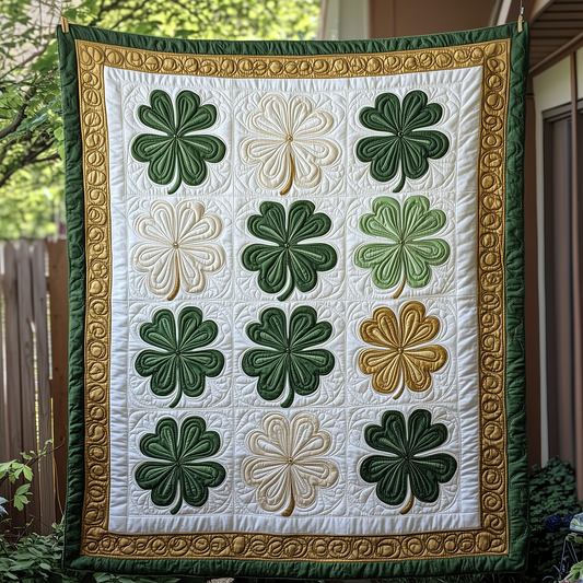 Irish Shamrock Quilted Blanket GFTOTP2300