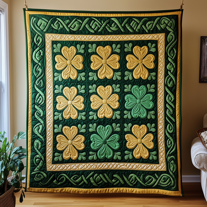 Irish Shamrock Quilted Blanket GFTOTP2305