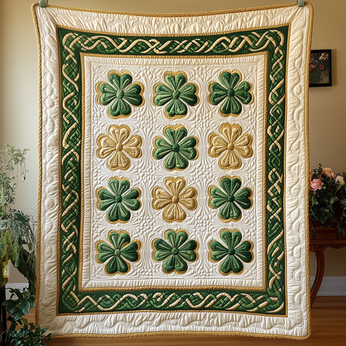 Irish Shamrock Quilted Blanket GFTOTP2307