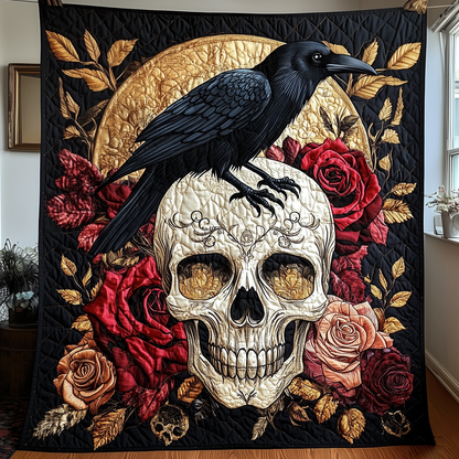 The Raven Dark Requiem Quilted Blanket GFTOTP2313