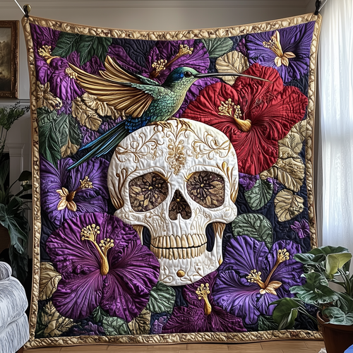 The Hummingbird Requiem Quilted Blanket GFTOTP2326