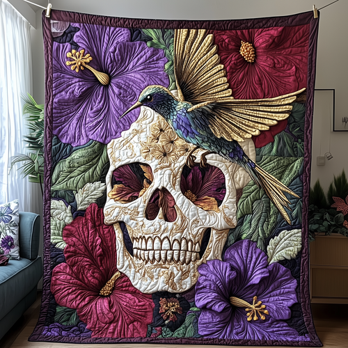 The Hummingbird Requiem Quilted Blanket GFTOTP2327