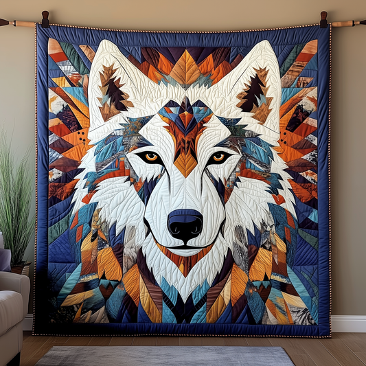 Native Wolf Quilted Blanket GFTOTP2350