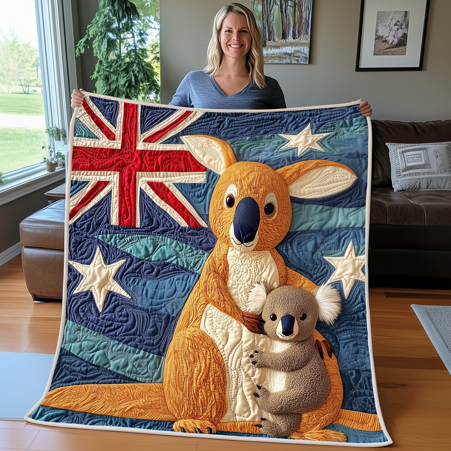 Happy Australia Day Quilted Blanket GFTOTP2677