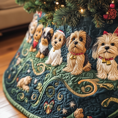 Adorable Yorkshire Terrier Quilted Tree Skirt GFTOTP458